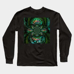 Fractal with keyhole Long Sleeve T-Shirt